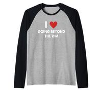 Fun Graphic-I Love Going Beyond the Rim Raglan Baseball Tee