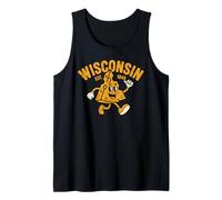 Fun Graphic of Cheese for Wisconsin Cheese Enthusiast Tank Top