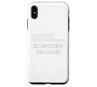 Fun Graphic-Shhhh I'm picturing you naked Case for iPhone XS Max