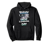 Fun Great Playful Classic Arctic Bright Happy Snow Leopard Pullover Hoodie