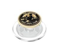 Fun Groove Jazz Vinyl Club Vintage Music Record Collector PopSockets PopGrip for MagSafe