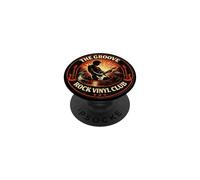 Fun Groove Rock Vinyl Club Vintage Music Record Collector PopSockets Adhesive PopGrip