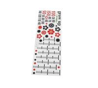 Fun Growth Chart Wall Stickers Self Adhesive Nursery Height Measurement Decals with Cute Cartoon Animals and Heart Patterns for Bedroom Decor