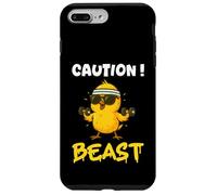 Fun Gym Slogan - Funny Chick with Dumbbell, Noodle Case for iPhone 7 Plus/8 Plus