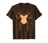 Fun Halloween Animal Graphic Cool Style Highland Cow Costume T-Shirt