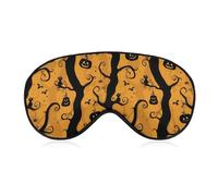 Fun Halloween Spooky Branches and Spiderwebs Sleep Eye Mask Sleeping Light Blocking Cover Night Blindfold for Travel Nap