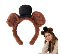 Fun Headbands,Brown Face Makeup Headwear - Animal Ear Head Wear - for Halloween Carnival Convention Performance Cosplay Everyday Wear