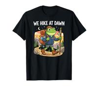 Fun Hiking Frog, Hike At Dawn, Early Morning Trail Lover T-Shirt