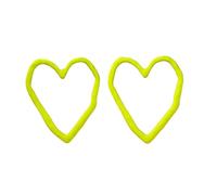 Fun Hollow Heart Earrings Ear Studs Alloy Texture Modern Ear Jewelry Fashion Pins Suitable For Daily And Party Use Sophisticated Jewelry
