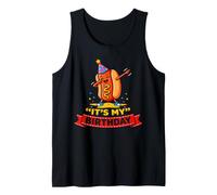 Fun Hot Dog Birthday Celebration Bday Party It's My Birthday Tank Top