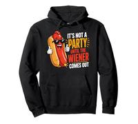 Fun Hotdog It's Not A Party Until Wieners Come Out Pullover Hoodie