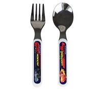 Fun House de couverts Disney Cars Cutlery Set Stainless Steel Fork and Spoon +/-13.5 cm, Plastic P, Blue