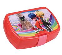 Fun House Miraculous 006082 Ladybug Children's Snack Box H.6.5 x L.17 x D.13.5 cm, Red, Normal