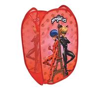 Fun House Miraculous Ladybug 713611 Pop-Up Laundry Basket Height 60 x Length 35 x Depth 35 cm Red