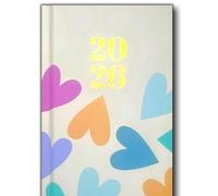 Fun Hub 2026 A5 Diary: Week to View Organiser Pink Hardback Diary (Hearts)
