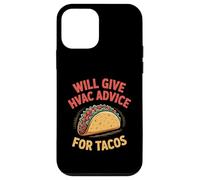 Fun HVAC Technician Taco Joke Humor Certified Tech Mechanics Case for iPhone 12 mini