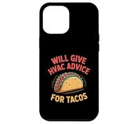 Fun HVAC Technician Taco Joke Humor Certified Tech Mechanics Case for iPhone 12 Pro Max