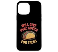 Fun HVAC Technician Taco Joke Humor Certified Tech Mechanics Case for iPhone 13 Pro Max