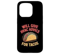 Fun HVAC Technician Taco Joke Humor Certified Tech Mechanics Case for iPhone 15 Pro