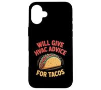 Fun HVAC Technician Taco Joke Humor Certified Tech Mechanics Case for iPhone 16 Plus