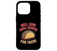 Fun HVAC Technician Taco Joke Humor Certified Tech Mechanics Case for iPhone 16 Pro