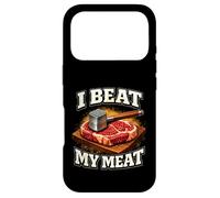 Fun I Beat My Meat Shirt Cooking Steak Tenderizer BBQ Grill Case for iPhone 17 Pro