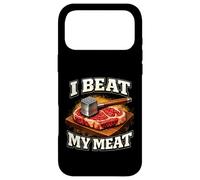 Fun I Beat My Meat Shirt Cooking Steak Tenderizer BBQ Grill Case for iPhone 17 Pro Max