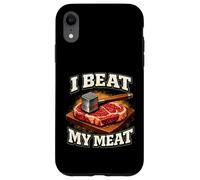 Fun I Beat My Meat Shirt Cooking Steak Tenderizer BBQ Grill Case for iPhone XR