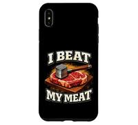 Fun I Beat My Meat Shirt Cooking Steak Tenderizer BBQ Grill Case for iPhone XS Max