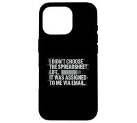 Fun I Didn't Choose the Spreadsheet Life Finance Accounting Case for iPhone 16 Pro