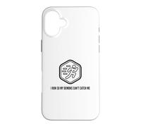 Fun I Run So My Demons Can't Catch Me Exercise Humor Design Case for iPhone 16 Plus