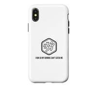Fun I Run So My Demons Can't Catch Me Exercise Humor Design Case for iPhone X/XS