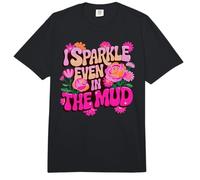 Fun I Sparkle Even in MUD Run Mudded MTB Family Mudder Comfort Colors Adult Heavyweight T-Shirt