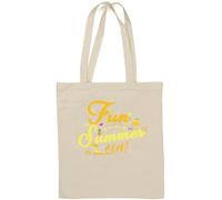 Fun In The Summer Sun Natural Cotton Tote Bag White