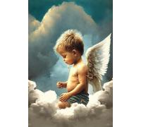 Fun Jigsaw Puzzle for Adults Angel Cloud Wing Boy Wooden Puzzles Best Brain Exercises Educational Gift Home Decorch_500pcs