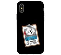 Fun Joke Stunt Coordinator Of My Own Bad Decisions Case for iPhone X/XS