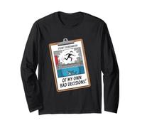Fun Joke Stunt Coordinator Of My Own Bad Decisions Long Sleeve T-Shirt