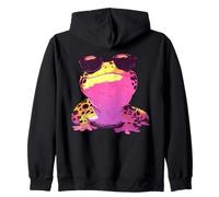 Fun Kawaii Lizard With Sunglasses Pastel Goth Leopard Gecko Zip Hoodie