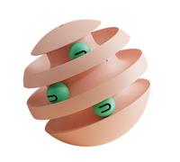 Fun Kitten Puzzle catTrack - catToy with Ball, catBall Tower Turntable | catEntertainment Toys, Dog Enrichment Toy, Rolling catToy for Indoor, Interactive Pet Game & Stimulation