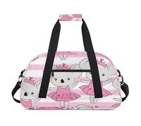 Fun Koala Style Gym Bag Sports Duffle Bag Weekend Sleepover Duffel Bags Small Travel Tote for Overnight Workout Gymnastics Dance Ballet, Fun Koala Style, 18.9 x 8.7 x 10.6 in, Duffel Bags