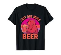 Fun Ladies Bears Lov Beer Just 1 More Retro Vintage Drinking T-Shirt