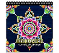 FUN LAVIE Adult Colouring Book - 32 Mandala Designs for Adults and Teens Relaxation, Mindfulness & Stress Relief with Relaxing Patterns and Colouring Supplies
