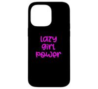 Fun Lazy Girl Power Job Design Case for iPhone 14 Pro Max