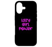 Fun Lazy Girl Power Job Design Case for iPhone 17