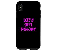 Fun Lazy Girl Power Job Design Case for iPhone XS Max