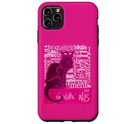 Fun Le Chat Noir Black Cat Of Love Distressed Cut Out Case for iPhone 11 Pro Max