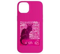 Fun Le Chat Noir Black Cat Of Love Distressed Cut Out Case for iPhone 14 Plus
