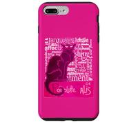 Fun Le Chat Noir Black Cat Of Love Distressed Cut Out Case for iPhone 7 Plus/8 Plus