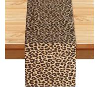 Fun leopard print Multi Purpose Table Runner for Home Decor, Printed Table Cloth for Kitchen Table, Countertops & Dining Area