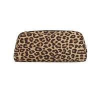 Fun Leopard Print Print Pencil Bag Multi-Purpose Storage for School, Office, and Travel